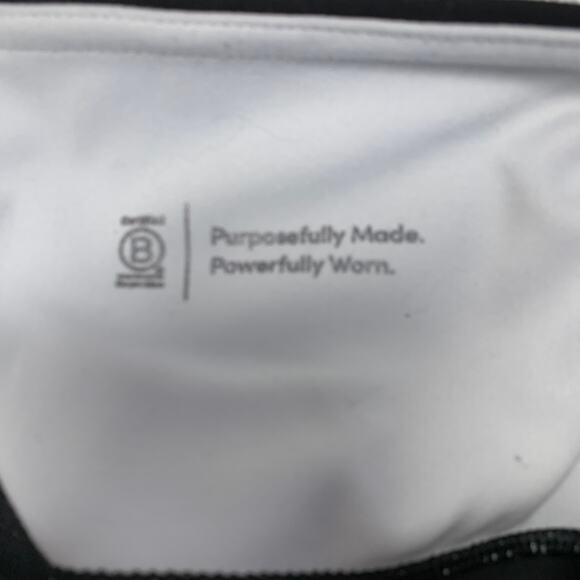 Athleta Black Taupe White Colorblock Leggings Sz Small - Picture 10 of 11